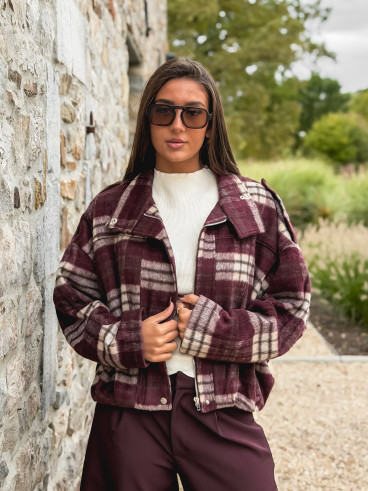 Veste à carreaux Régie - Bordeaux