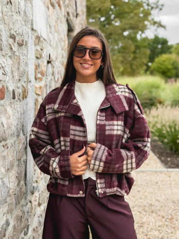 Veste à carreaux Régie - Bordeaux