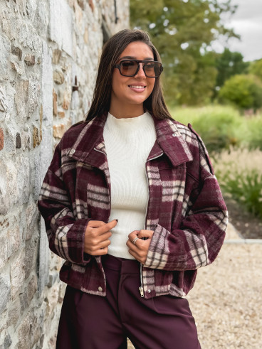 Veste à carreaux Régie - Bordeaux