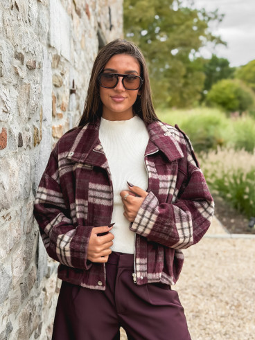 Veste à carreaux Régie - Bordeaux