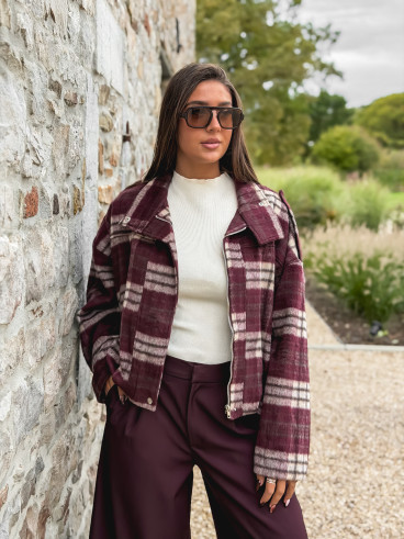 Veste à carreaux Régie - Bordeaux