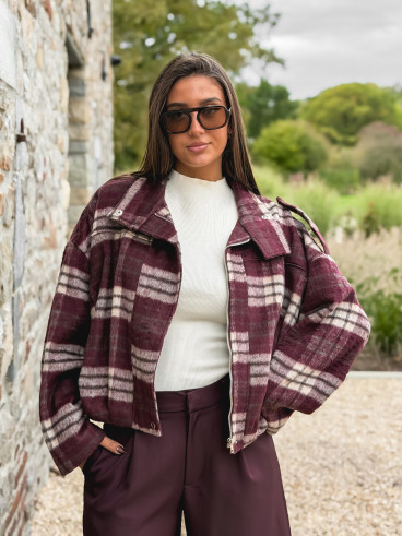 Veste à carreaux Régie - Bordeaux