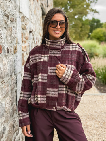 Veste à carreaux Régie - Bordeaux