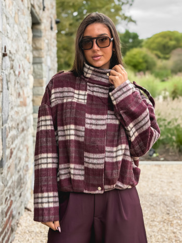 Veste à carreaux Régie - Bordeaux