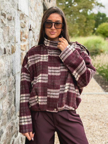 Veste à carreaux Régie - Bordeaux
