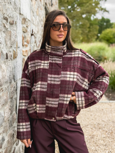 Veste à carreaux Régie - Bordeaux