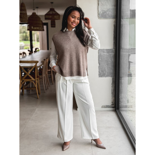 Pull sans manches Catherina - Taupe