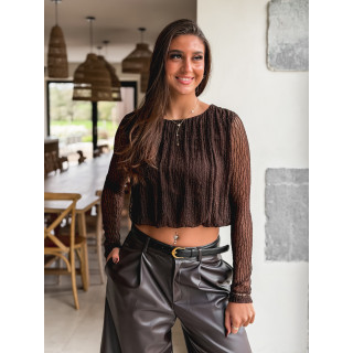 Blouse Aléanor - Chocolat