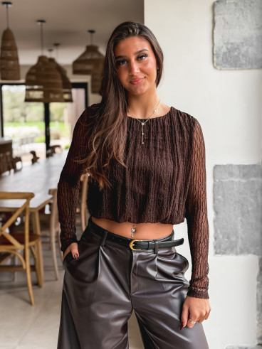 Blouse Aléanor - Chocolat
