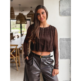 Blouse Aléanor - Chocolat