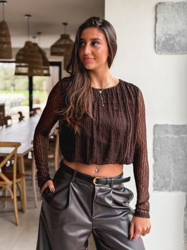 Blouse Aléanor - Chocolat