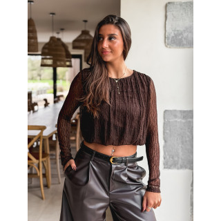 Blouse Aléanor - Chocolat