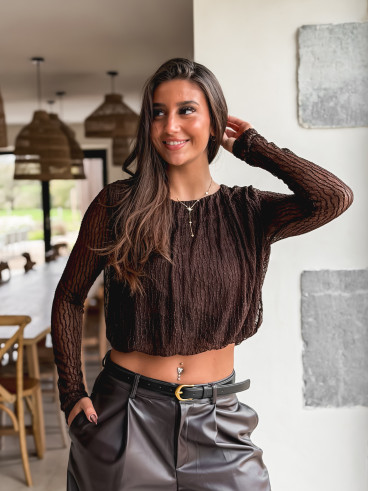 Blouse Aléanor - Chocolat