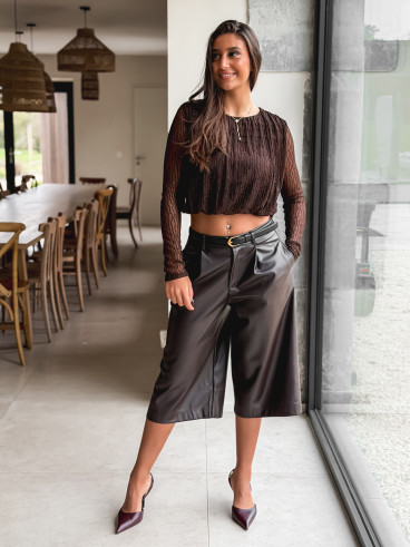 Blouse Aléanor - Chocolat