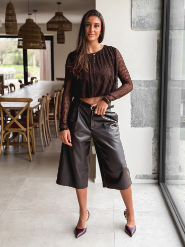 Blouse Aléanor - Chocolat