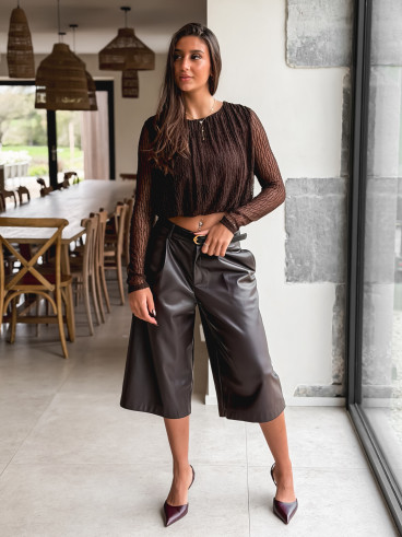 Blouse Aléanor - Chocolat