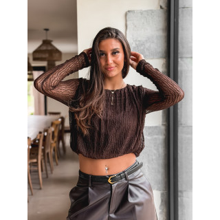 Blouse Aléanor - Chocolat