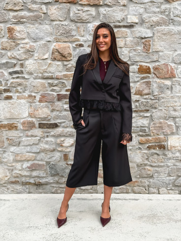 Blazer court Isoline - Noir Blazer court Isoline - Noir