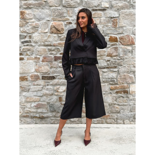 Blazer court Isoline - Noir