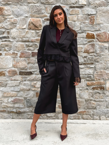 Blazer court Isoline - Noir Blazer court Isoline - Noir