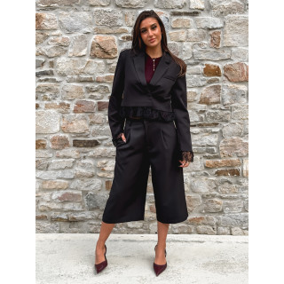 Blazer court Isoline - Noir