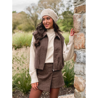 Gilet sans manches Winia - Chocolat