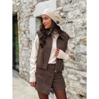 Gilet sans manches Winia - Chocolat