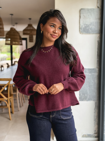Pull Margaret - Bordeaux