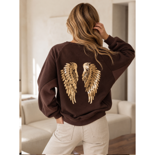Pull Chloé - Chocolat/Doré