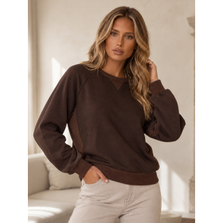 Pull Chloé - Chocolat/Doré