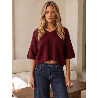 Pull Sanya - Bordeaux