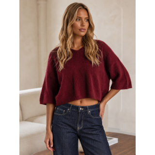 Pull Sanya - Bordeaux